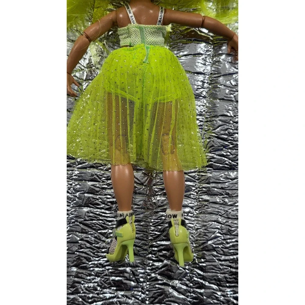 MGA Rainbow High Karma Nichols Series 2 Neon Green Fashion Doll with Outfit